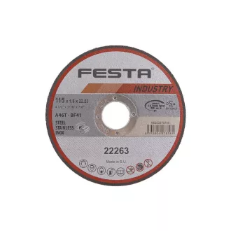 FESTA INDUSTRY Trennscheibe für Metall 115 x 1,6 x 22,2 mm