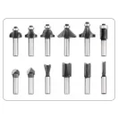 VOREL Planfräser-Set 12-teilig 8 mm