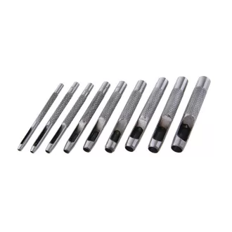 Lederpiercing-Set 9-teilig (2,5-3-4-5-6-7-8-9-10)