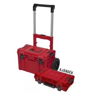   QBRICK SYSTEM PRIME Rollender Werkzeugkoffer Custom Red Ultra HD + SYSTEM PRIME Werkzeugkoffer