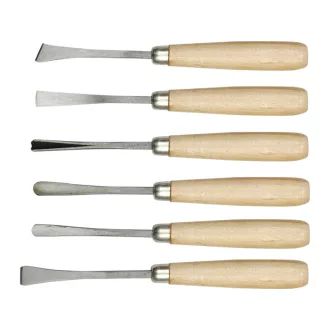 Holzmeißel-Set mit 6-teiligem Holzgriff