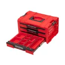 QBRICK SYSTEM PRO 2.0 Werkzeugkasten mit Schubladen 3 EXPERT Red Ultra HD