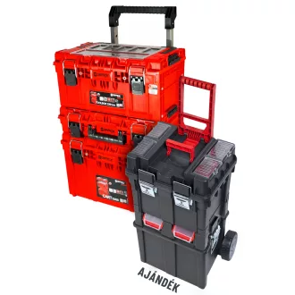   QBRICK SYSTEM PRIME Rollender Werkzeugkoffer Custom SET 2 Red Ultra HD + REGULAR Rollender Werkzeugkoffer