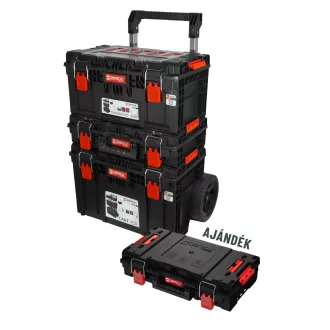   QBRICK SYSTEM PRIME Rollender Werkzeugkoffer Set 2 + SYSTEM PRIME Werkzeugkoffer 150 Vario