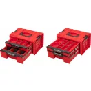 QBRICK SYSTEM PRO Rollende Werkzeugkiste mit 3 Schubladen Red Ultra HD