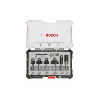   BOSCH Kanten- und Profilfrässet 6-teilig mit 8 mm Spannfutter