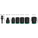 BOSCH PRO Set von Steckschlüsseln 7-teilig 1/2" 13-24 mm CrMo