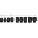 BOSCH PRO Maschinen-Steckschlüssel-Set 9-teilig 3/8" 7-19 mm CrMo