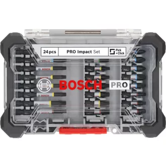 BOSCH PRO Impact-Bitsatz 24-teilig 1/4" Hex