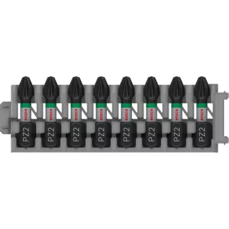 BOSCH PRO Schrauberbit PZ2 x 8 Stück / 25 mm Pick & Click