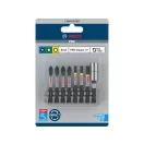 BOSCH PRO Bit-Set 8 r. 50 mm + Halter (PH2 x 2, PZ2 x 2, T20, T25, T30) Pick & Click