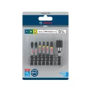 BOSCH PRO Bitset 7 Stk. 50 mm + Halter (PH2, PZ2, T15, T20, T25, T30) Pick & Click