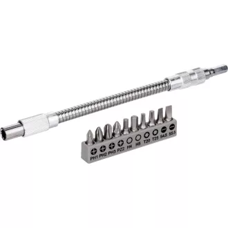   BOSCH Bitspitzen-Satz 11-teilig mit flexibler Metallverlängerung 200 mm