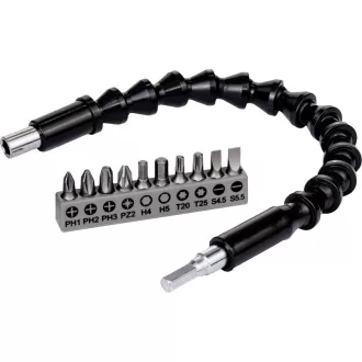   BOSCH Bitspitzen-Set mit 11-teiliger flexibler Kunststoffverlängerung 300 mm