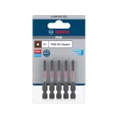 BOSCH PRO Impact Schrauberbit R2 x 55 mm 1/4" Hex Robertson (5 Stück)