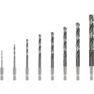 BOSCH PRO Schlangenbohrer Set, 8 Teile 2,0 - 10 mm HSS-G Bit Aufnahme