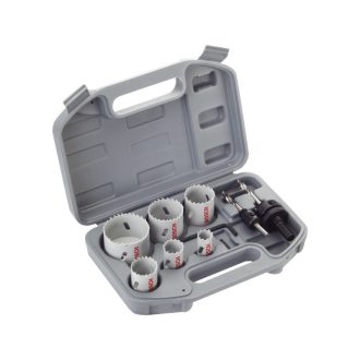   BOSCH Kreisschneider-Satz für Elektriker, 9-teilig Standard HSS-Bimetall