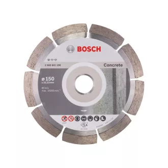   BOSCH Diamant-Trennscheibe 150 x 2,0 x 10 x 22,2 mm segmentiert Standard für Beton