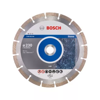   BOSCH Diamanttrennscheibe 230 x 2,3 x 10 x 22,2 mm segmentiert Standard für Stein