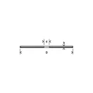 BOSCH Trennscheibe für Metall 115 x 1,0 x 22,2 mm Inox gerade WA 60 T BF Rapido