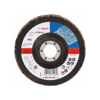   BOSCH Lamellenschleifscheibe konisch 125 x 22,2 / P60 Aluminiumoxid X431
