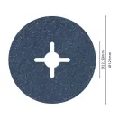 BOSCH PRO Faservlies-Schleifscheibe für Metall 125 x 22,2 mm / P36 Zirkonoxid