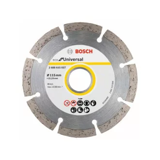   BOSCH Diamantscheibe 115 x 2,0 x 7,0 x 22,2 mm segmentiert ECO für Universal (10 Stück)