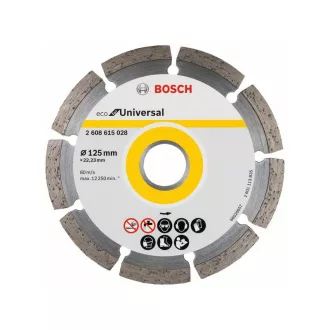  BOSCH Diamanttrennscheibe 125 x 2,0 x 7,0 x 22,2 mm segmentiert ECO für Universal (10 Stück)