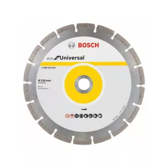   BOSCH Diamanttrennscheibe 230 x 2,6 x 7,0 x 22,2 mm segmentiert ECO für Universal (10 Stück)
