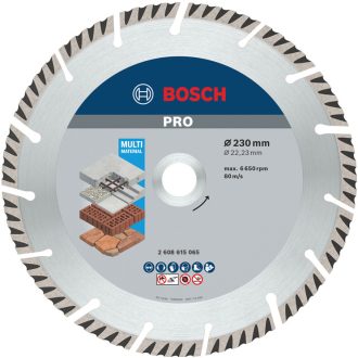   BOSCH Diamant-Trennscheibe 230 x 2,6 x 10 x 22,2 mm segmentiert Multi Material