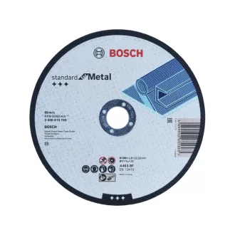   BOSCH Trennscheibe für Metall 180 x 1,6 x 22,2 mm gebogen Standard für Metall A 46 S BF