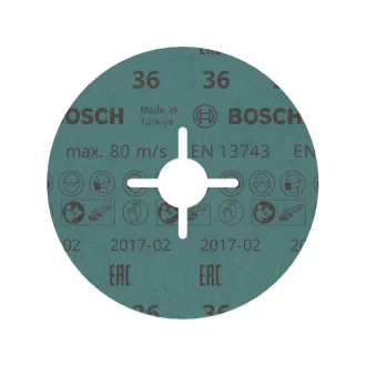   BOSCH PRO Faser-Schleifscheibe für Inox 125 x 22,2 mm / P36 Keramik konisch