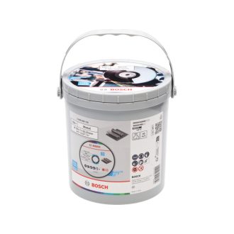   BOSCH Trennscheibe für Metall 125 x 1,0 x 22,2 mm Standard für Metall in Eimer (100 Stück)