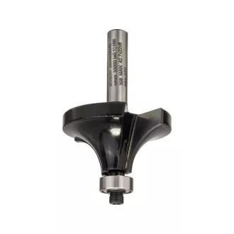   BOSCH Hartmetall Abrundfräser mit Kugellager 42,7 (r=15 mm) x 22 x 66 x 8 mm