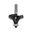 BOSCH Hartmetall Abrundfräser mit Kugellager 42,7 (r=15 mm) x 22 x 66 x 8 mm
