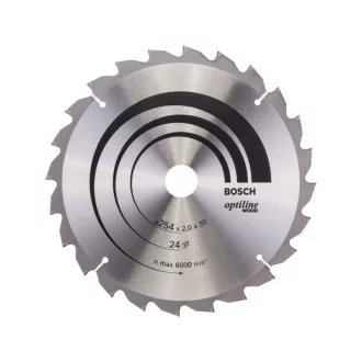   BOSCH Sägeblatt für Holz 254 x 30 x 2,0 mm / 24T Optiline Wood ATB / N