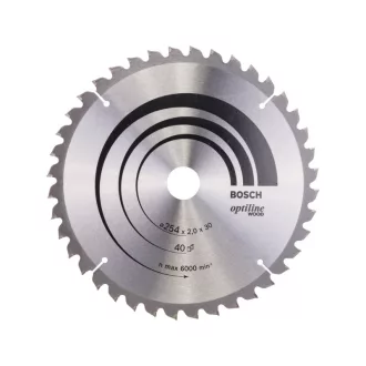   BOSCH Sägeblatt für Holz 254 x 30 x 2,0 mm / 40T Optiline Wood ATB / N