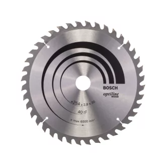   BOSCH Sägeblatt für Holz 254 x 30 x 2,8 mm / 40T Optiline Wood ATB