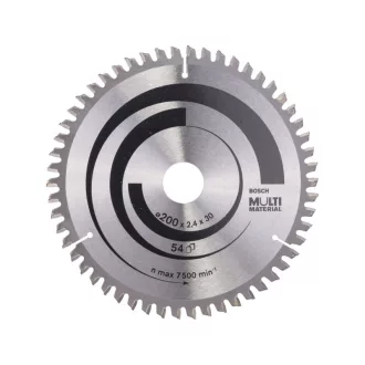   BOSCH Sägeblatt universal 200 x 30 x 2,4 mm / 54T MultiMaterial HLTCG