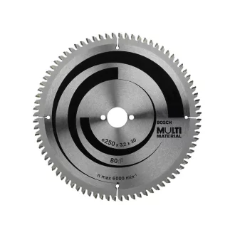   BOSCH Sägeblatt universal 250 x 30 x 3,2 mm / 80T MultiMaterial