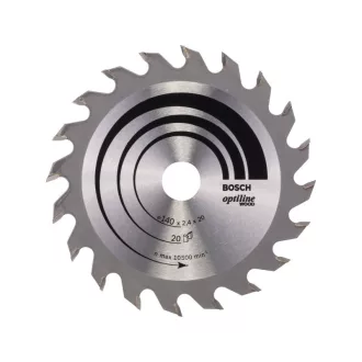   BOSCH Sägeblatt für Holz 140 x 20/12,7 x 2,4 mm / 20T Optiline Wood ATB