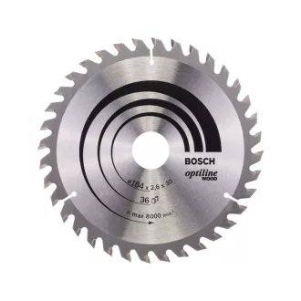   BOSCH Sägeblatt für Holz 184 x 30 x 2,6 mm / 36T Optiline Wood ATB