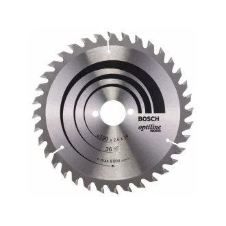   BOSCH Sägeblatt für Holz 190 x 30 x 2,6 mm / 36T Optiline Wood ATB