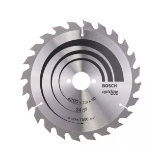   BOSCH Sägeblatt für Holz 200 x 30 x 2,8 mm / 24T Optiline Wood ATB