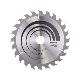   BOSCH Sägeblatt für Holz 210 x 30 x 2,8 mm / 24T Optiline Holz ATB