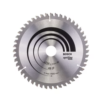   BOSCH Sägeblatt für Holz 216 x 30 x 2,8 mm / 48T Optiline Wood ATB / N