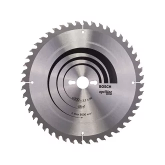   BOSCH Sägeblatt für Holz 300 x 30 x 3,2 mm / 48T Optiline Wood ATB / UW