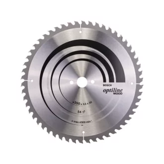   BOSCH Sägeblatt für Holz 350 x 30 x 3,5 mm / 54T Optiline Wood ATB / UW