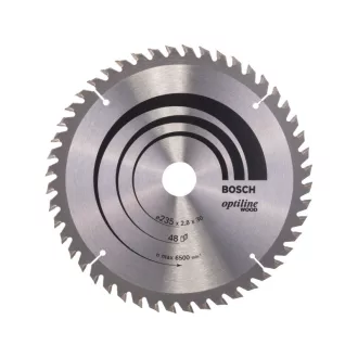   BOSCH Sägeblatt für Holz 235 x 30/25 x 2,8 mm / 48T Optiline Wood ATB