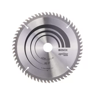   BOSCH Sägeblatt für Holz 235 x 30/25 x 2,8 mm / 60T Optiline Wood ATB